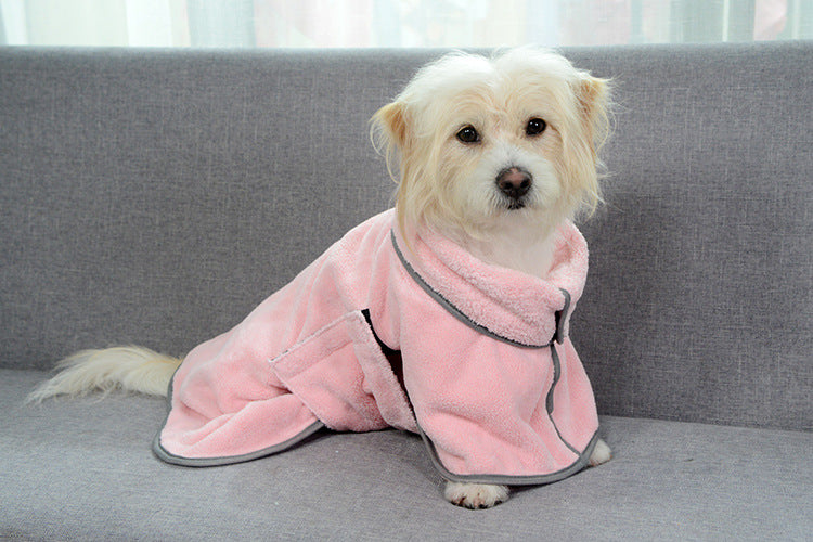 Microfiber Absorbent Pet Bathrobe