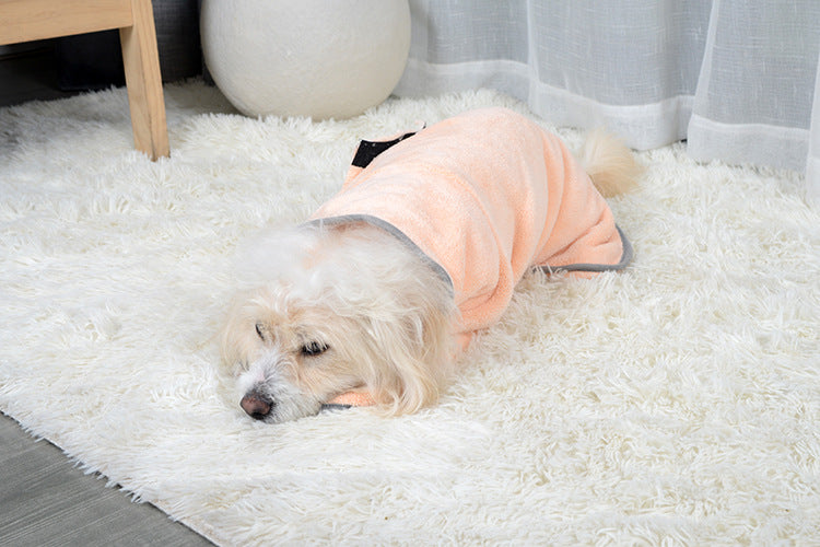 Microfiber Absorbent Pet Bathrobe