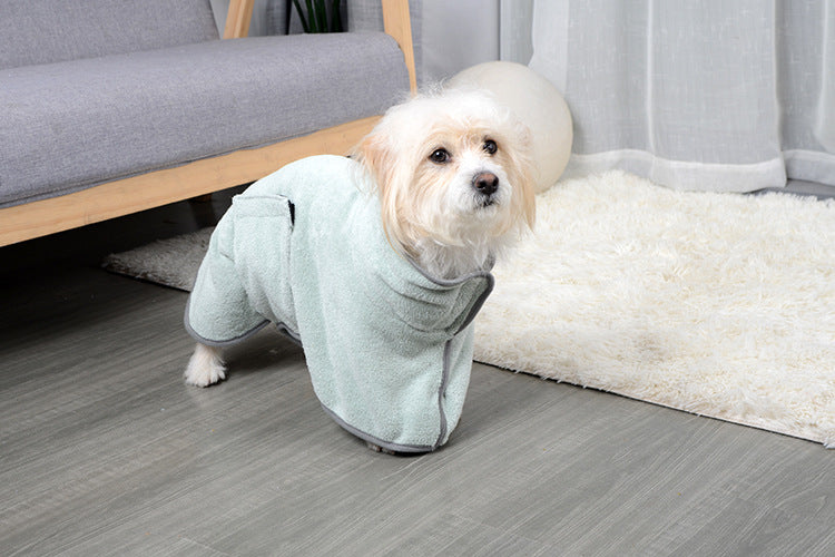 Microfiber Absorbent Pet Bathrobe