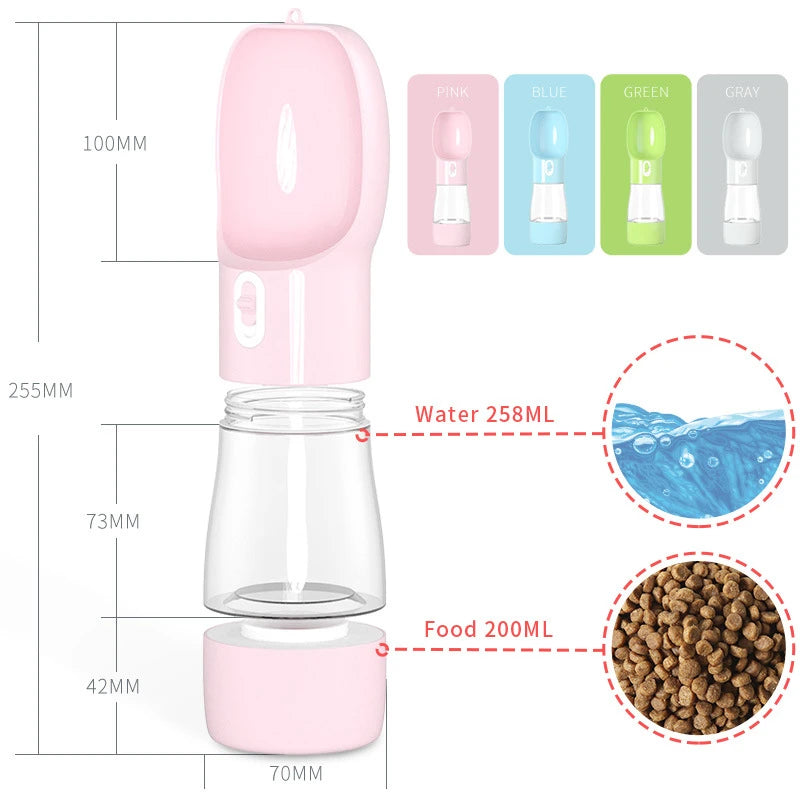 3 in 1 Portable Pet Bottle