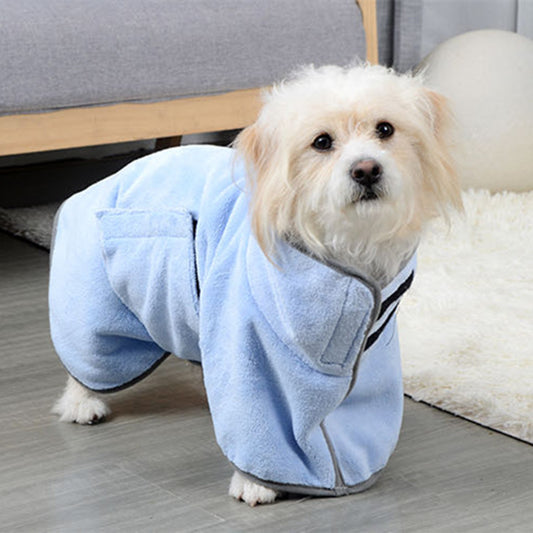 Microfiber Absorbent Pet Bathrobe