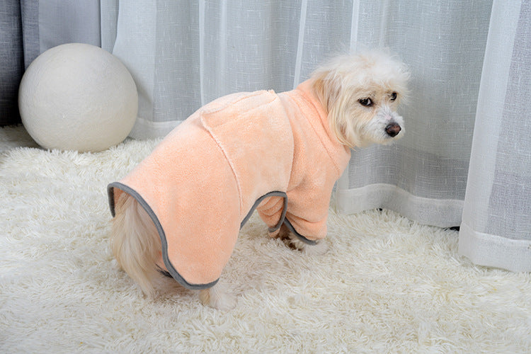 Microfiber Absorbent Pet Bathrobe