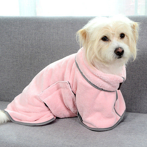 Microfiber Absorbent Pet Bathrobe